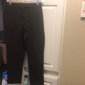 Talbots brown high-waist straight pant